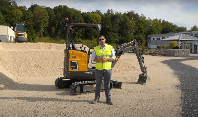 мини-экскаватор Volvo как малогабаритная спецтехника